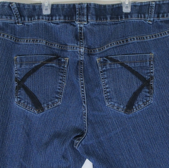 Lane Bryant dark wash tighter tummy jeans - Picture 3 of 4